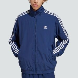 NWT Adidas Original Mens WOVEN FIREBIRD TRACK TOPS JACKET NIGHT INDIGO MEDIUM